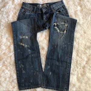 NWOT Jr’s Mossimo Distressed Boyfriend Jeans Sz 5